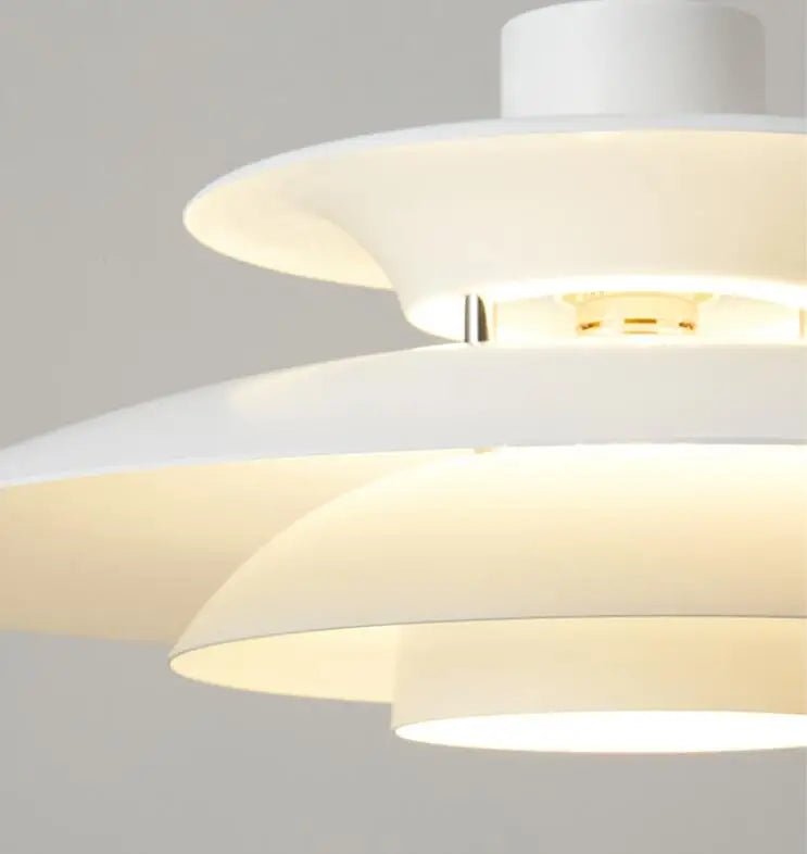 Suspension Macaron Ronde Abat-Jour Ø30 cm E27 4 Couleurs Cuisine Chambre