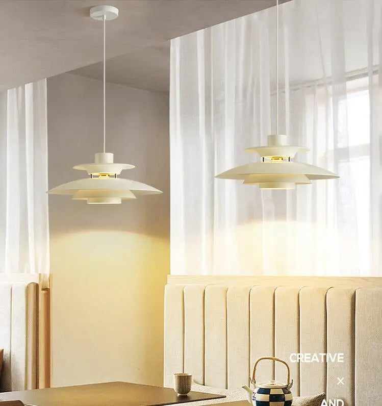 Suspension Macaron Ronde Abat-Jour Ø30 cm E27 4 Couleurs Cuisine Chambre