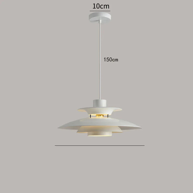 Suspension Macaron Ronde Abat-Jour Ø30 cm E27 4 Couleurs Cuisine Chambre